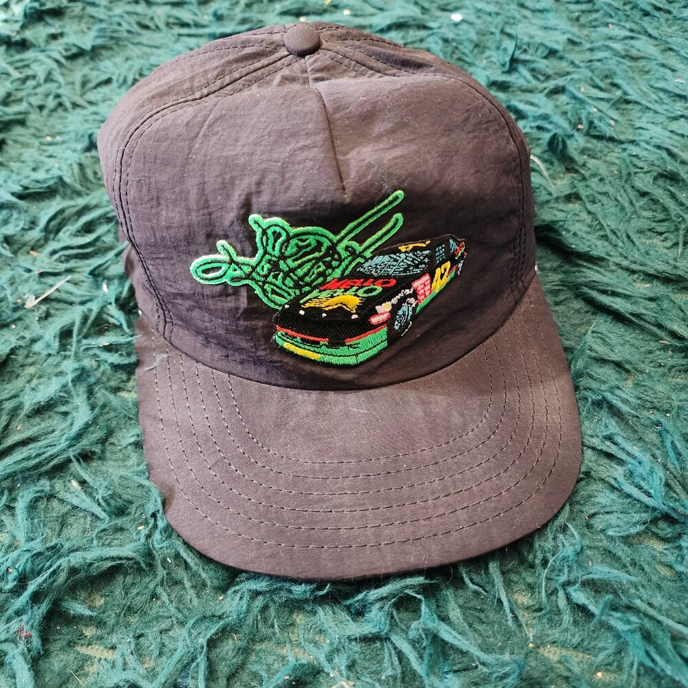 Vintage NASCAR Kyle Petty Racing Snapback Hat Embroidered Car 90s USA